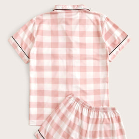 Pijama Elegant Xadrez -Durma confortável e com estilo+ Frete Grátis