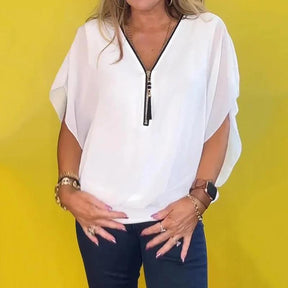 Camisa Delicata de chiffon+ Frete Grátis