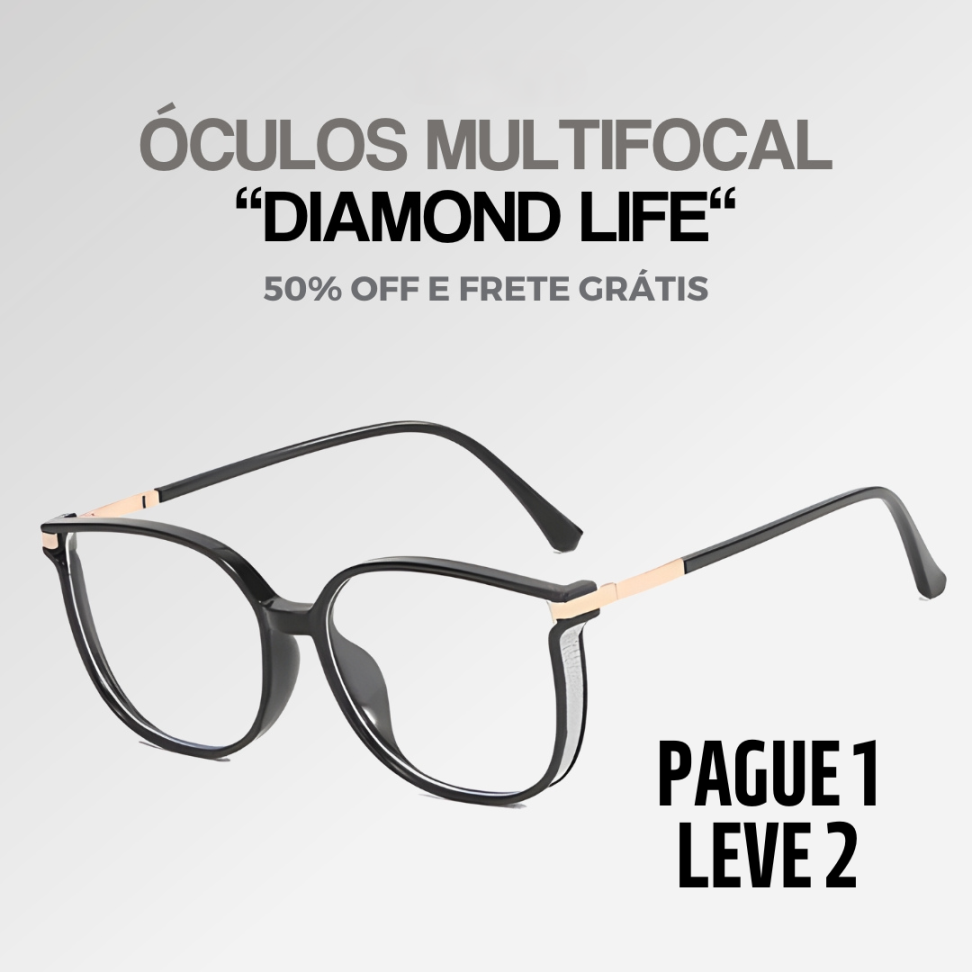 Óculos Multifocal See Life [Se Adapta Ao Seu Grau] + Brinde Capinha | Compre 1 Leve 2