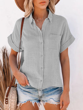 Camisa Elegant™ em Linho de Algodão / A Peça Essencial do Verão para a Mulher moderna!