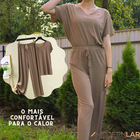 Conjunto Delicatta Camiseta + Calça / Você sempre preparada para enfrentar o verão!